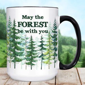 Trees Nature Coffee Mug May The Forest Be With You Funny Ceramic Cup Microwave Dishwasher Safe Camping Gift Trees Nature Coffee Mug May The Forest Be With You Funny Ceramic Cup Microwave Dishwasher Safe Camping Gift