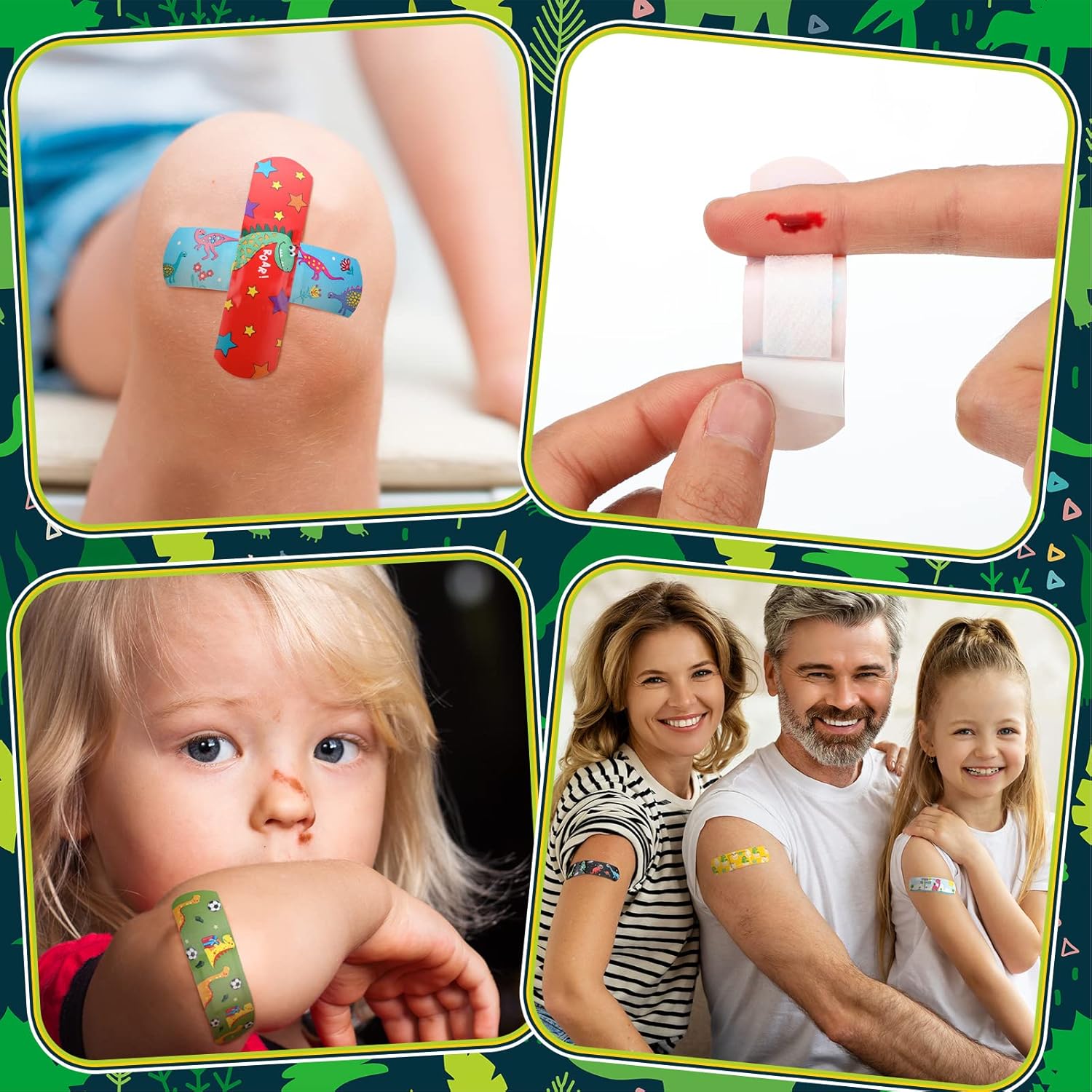 150 vendajes a granel para niños, 15 estilos, divertidos vendajes adhesivos para niños, vendajes flexibles de polietileno, vendajes de dibujos