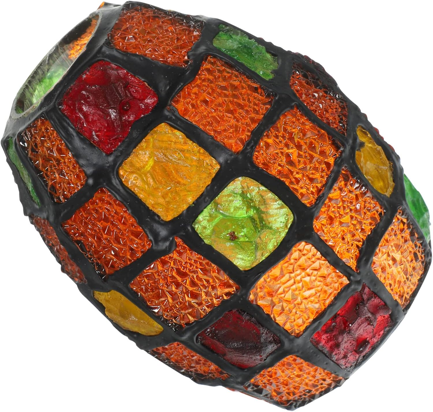 DOITOOL Pantalla de pared de vitral, pantalla de mosaico, pantalla de luz de pie, pantallas de lámpara de pie de vidrio, pantalla colgante vintage