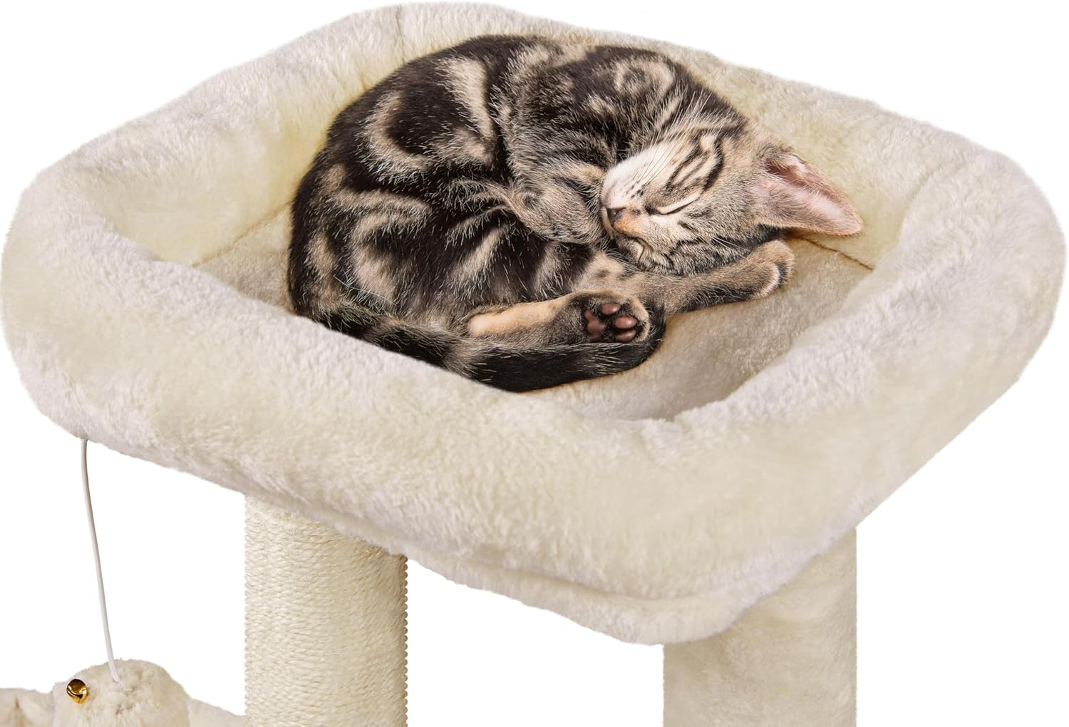 Yaheetech Árbol de gato para gatos pequeños, torre de gato de 34 pulgadas para gatos de interior, postes cubiertos de sisal, centro de actividades
