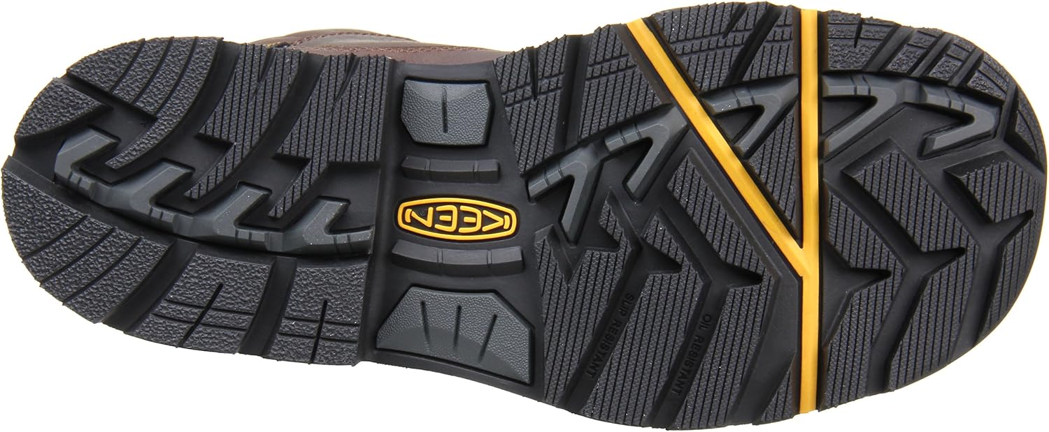 KEEN Utility Botas de trabajo impermeables Milwaukee con punta de acero de 6 pulgadas para hombre