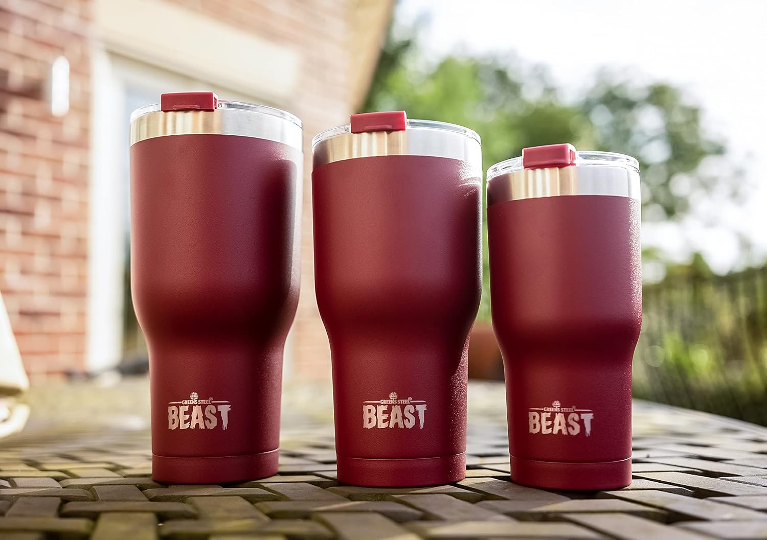 Greens Beast – Vaso de acero inoxidable con aislamiento al vacío para café, taza de hielo, doble pared, frasco de viaje