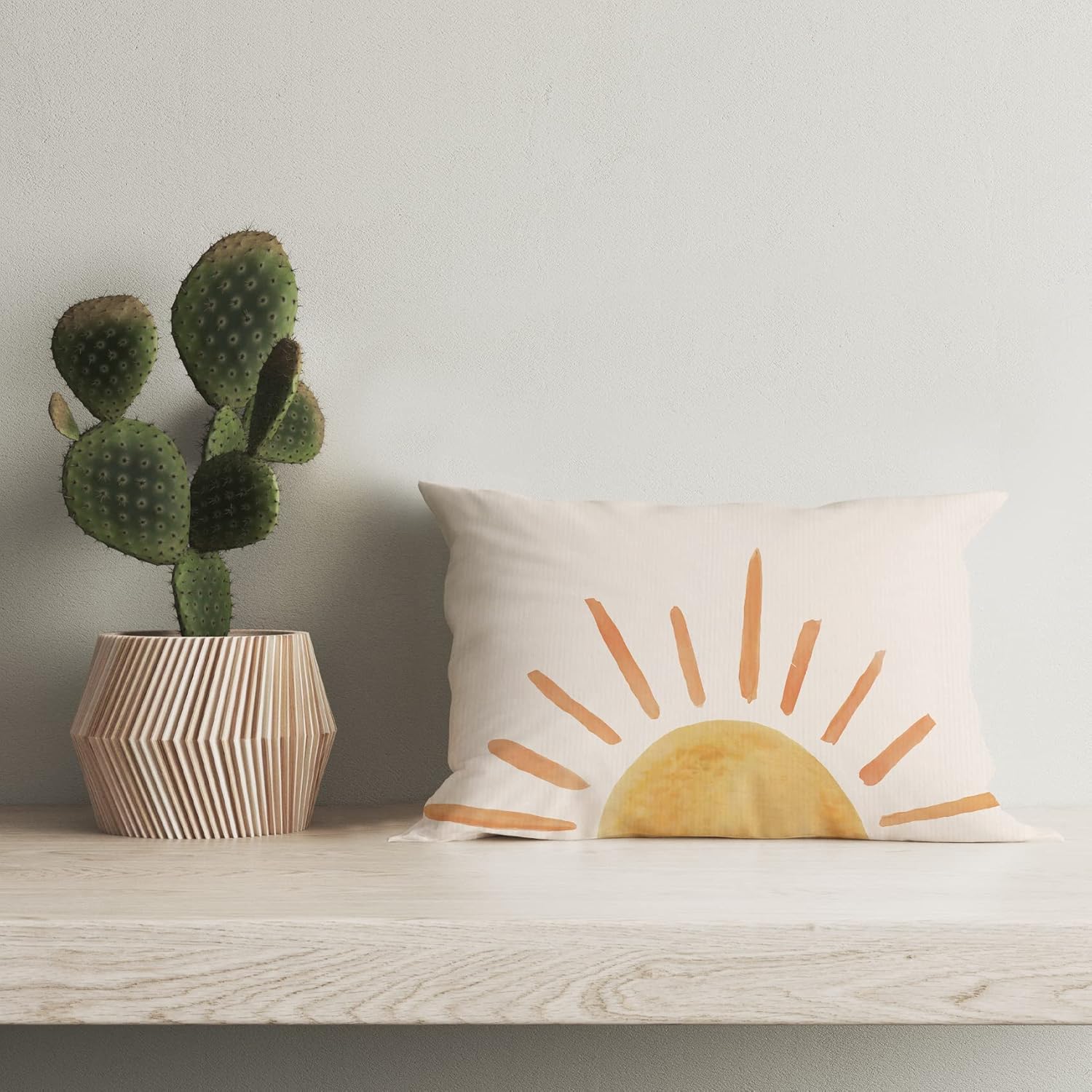 Funda de almohada de sol, funda de almohada de sol, funda de almohada decorativa de sol bohemia, funda de almohada lumbar bohemia para cama, aula,