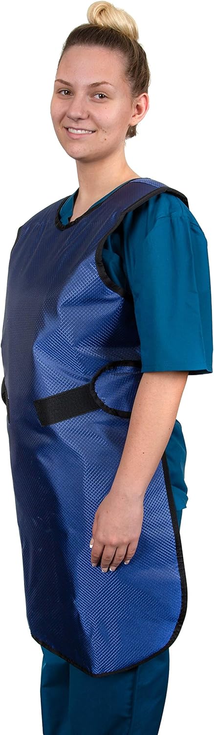 Delantal Frontal, Flexiback, 1.969 in Pb LE, Ligero, Exterior Royal Blue Ripstop, Interior Negro, Encuadernación Negro