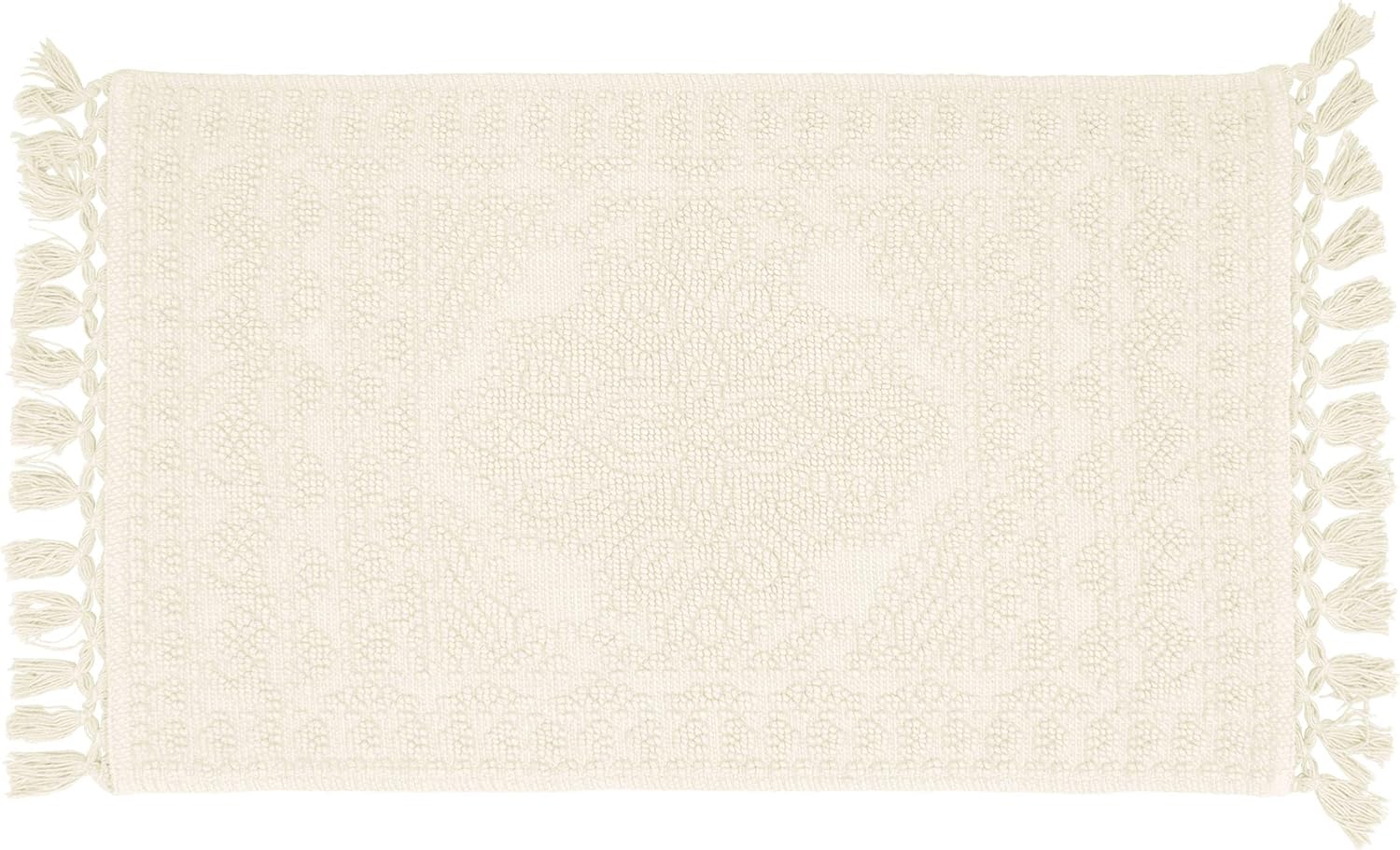 French Connection – Alfombra Nellore de baño con flecos