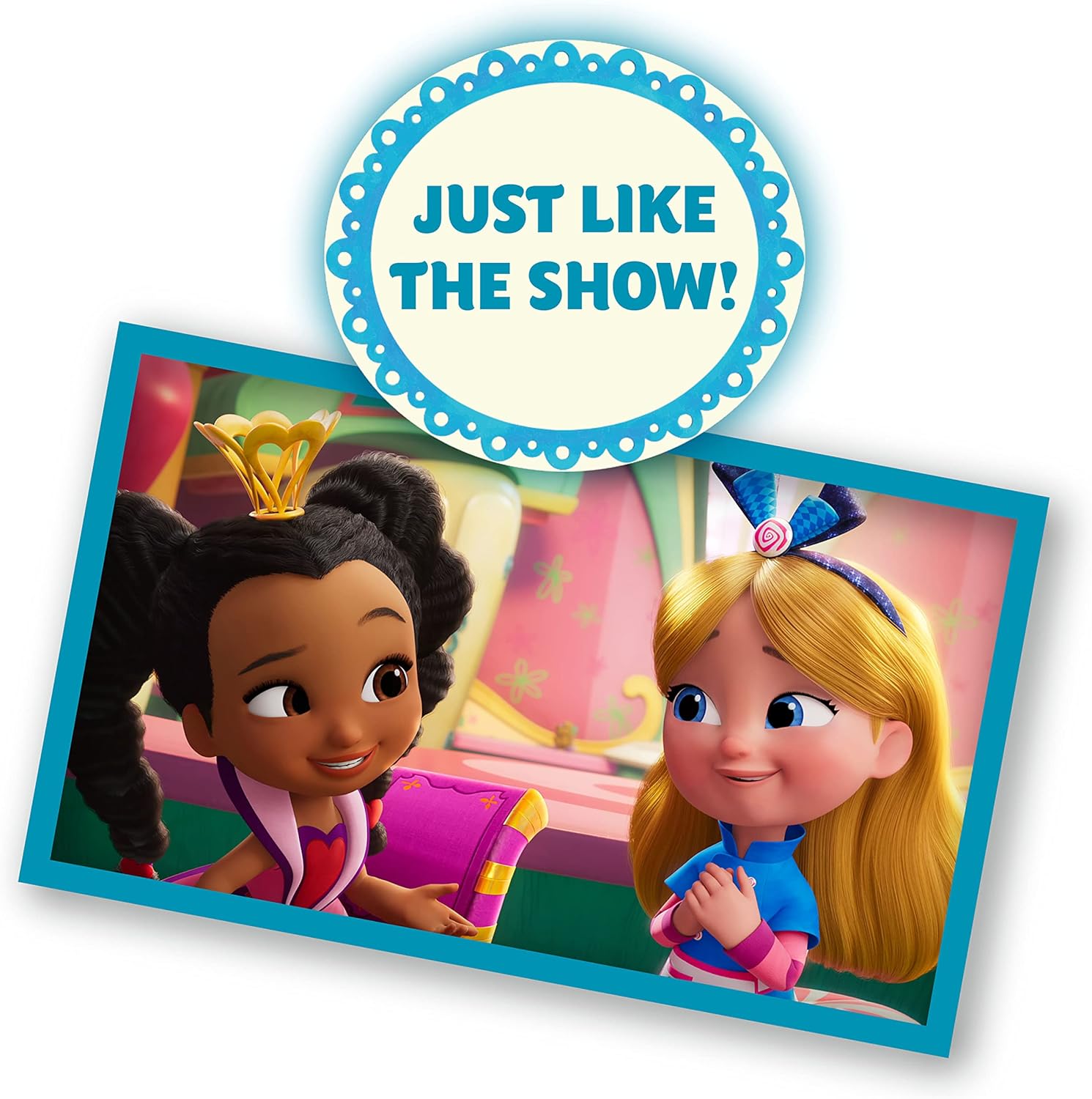 Just Play – Muñeca y accesorios de Alice’s Wonderland Bakery de Disney Junior para niños de 3 años en adelante