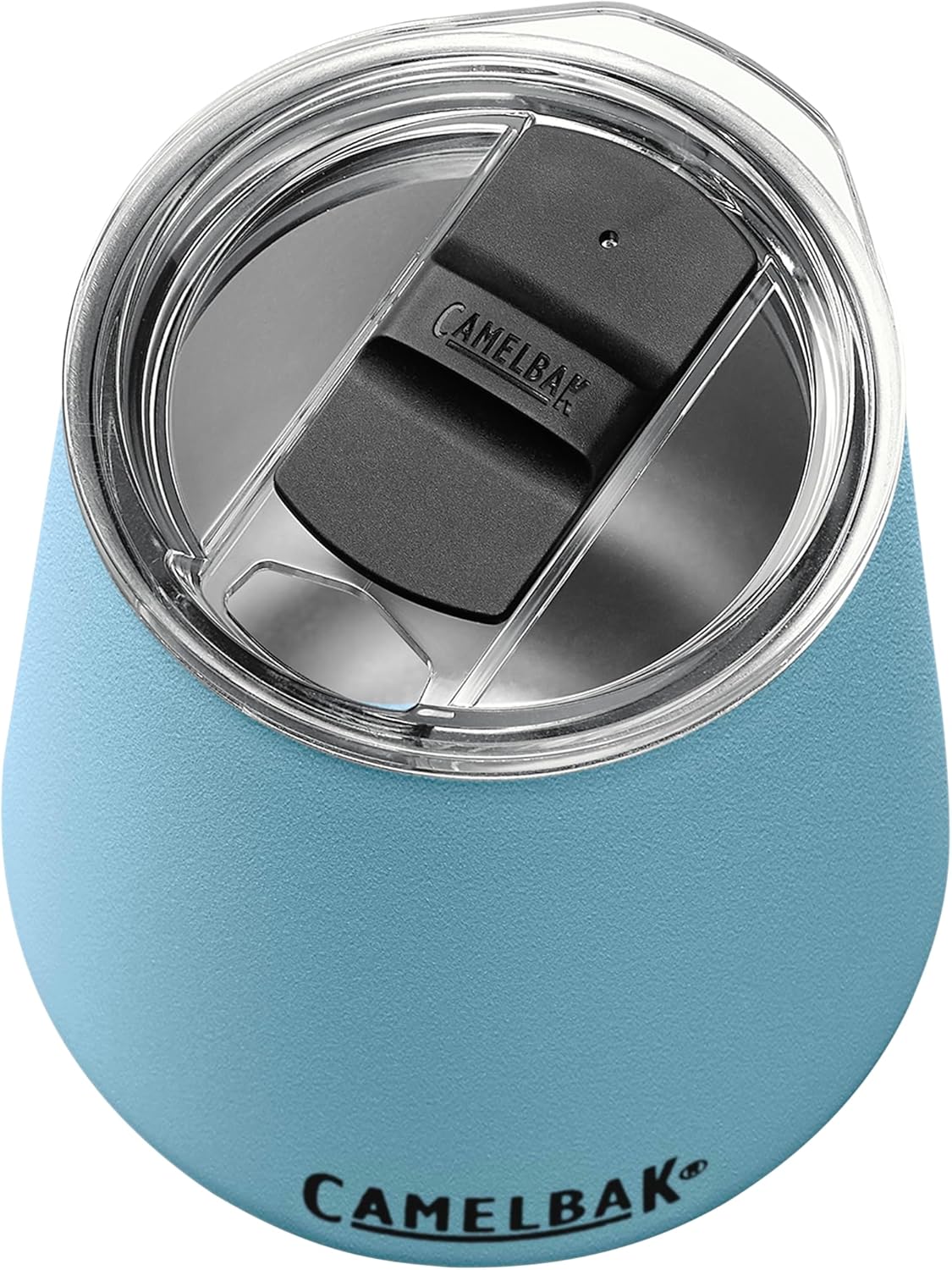 CamelBak Horizon Vaso de vino de 12 onzas, acero inoxidable aislado, tapa trimodo, color azul oscuro