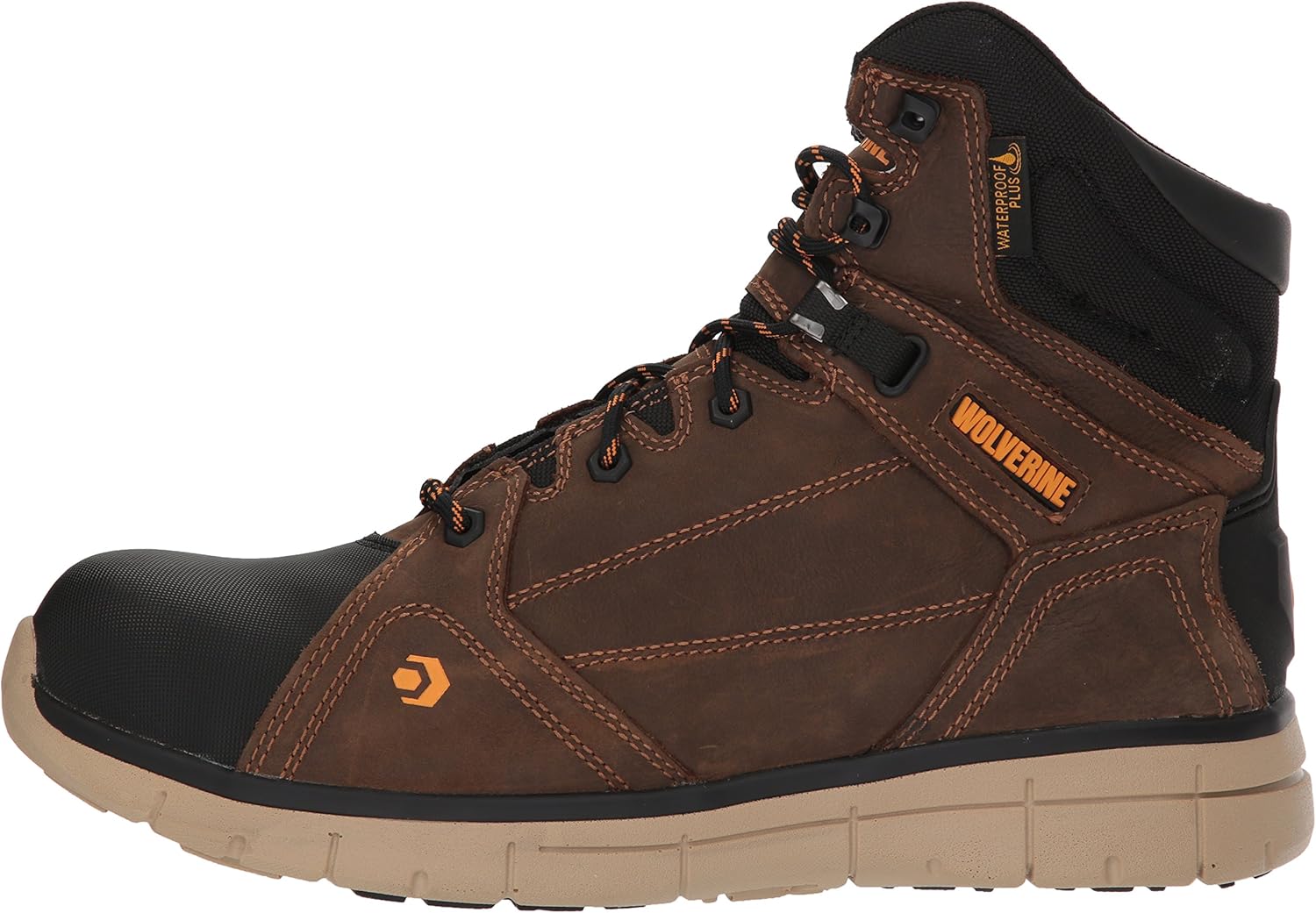 WOLVERINE Botas de construcción unisex para adultos Rigger WPF Composite-Toe Mid Wedge