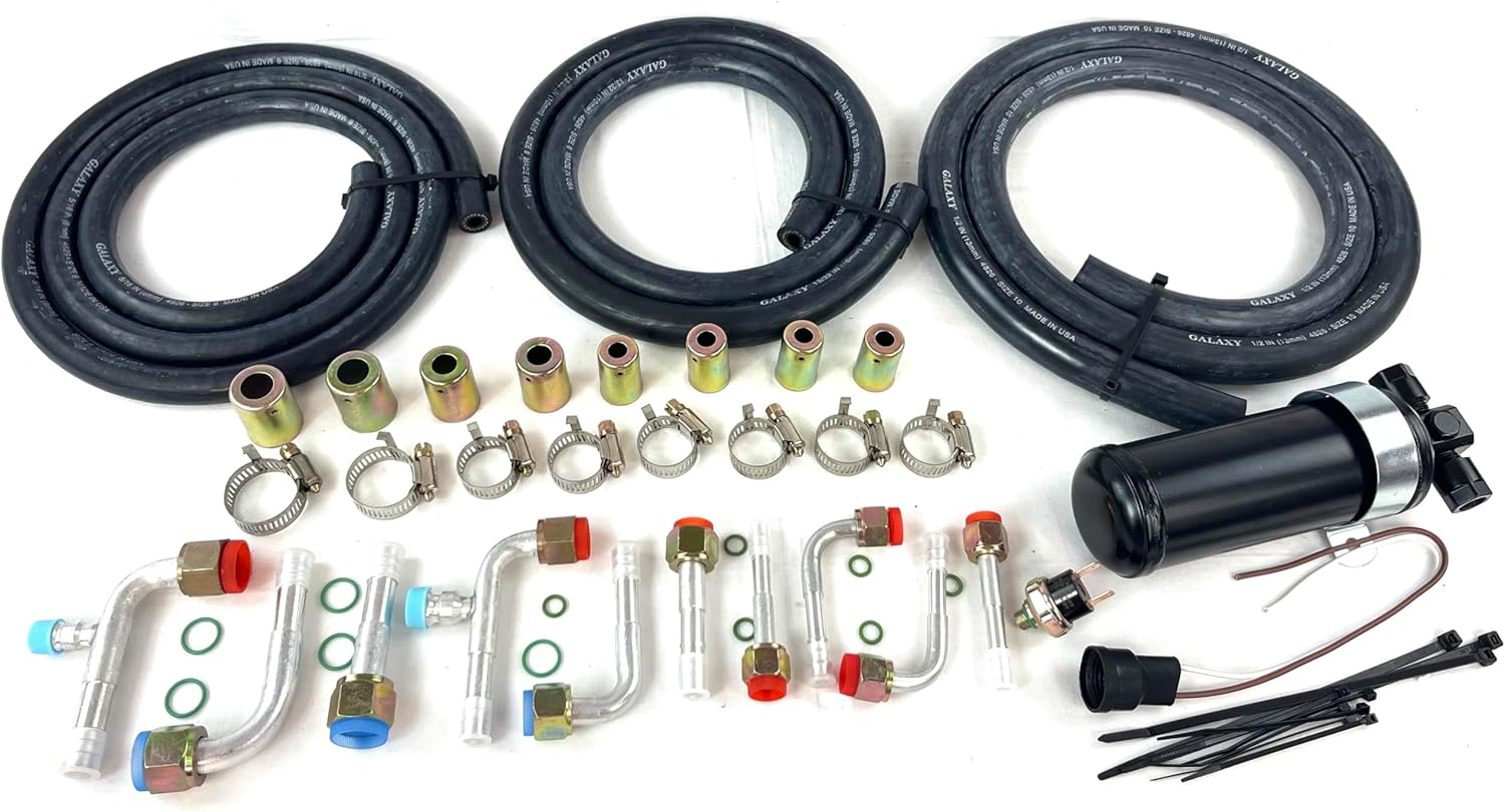 KIT AC EVAPORADOR UNIVERSAL BAJO 432-100 12V CON ARNÉS ELÉCTRICO