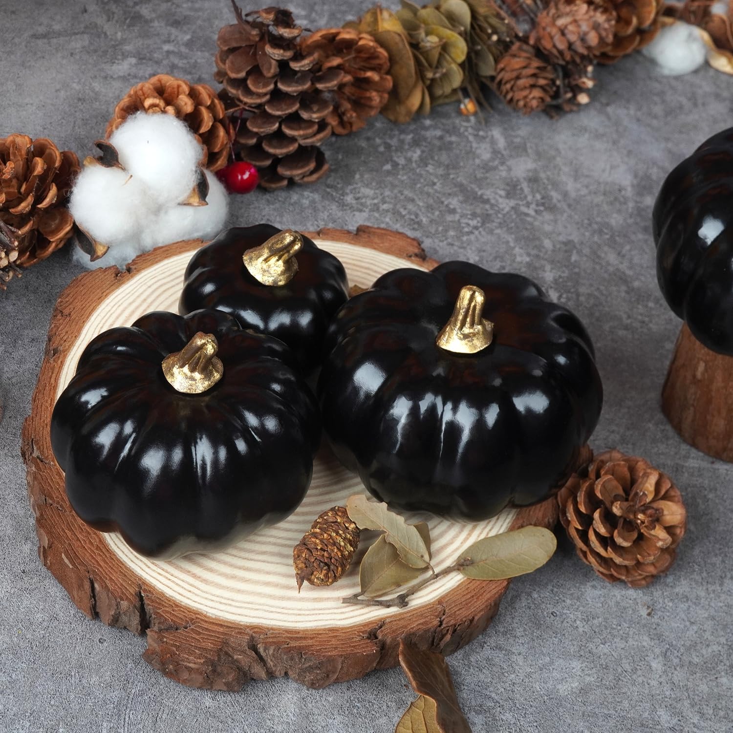 Artmag Calabazas artificiales a granel, 12 unidades de varios tamaños de cosecha, calabaza de espuma falsa para otoño, otoño, Halloween, fiesta en