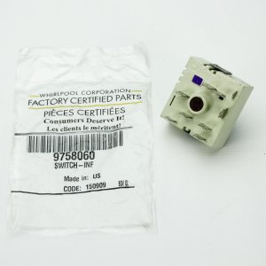 Whirlpool 9758060 Interruptor infinito para estufa Whirlpool 9758060 Interruptor infinito para estufa