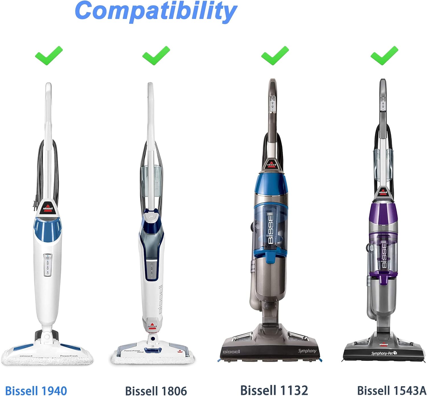 LeFix Paquete de 16 discos perfumados con mopa de vapor (Sea Elegance) compatibles con las series Bissell Powerfresh y Symphony, incluyendo los