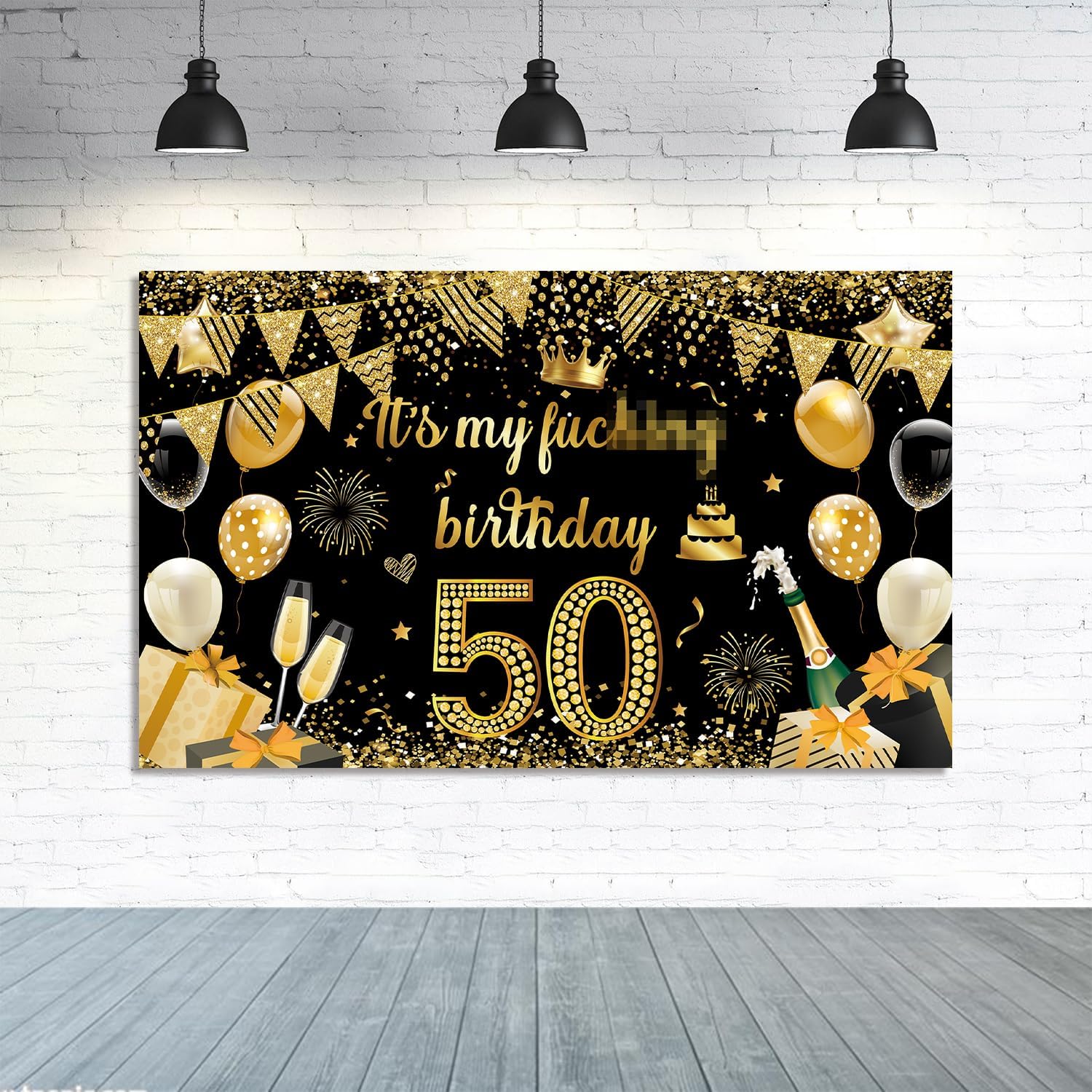Fondo de pancarta con texto en inglés “It’s My Birthday”, fondo grande para decoraciones de fiesta de cumpleaños, divertidos suministros de