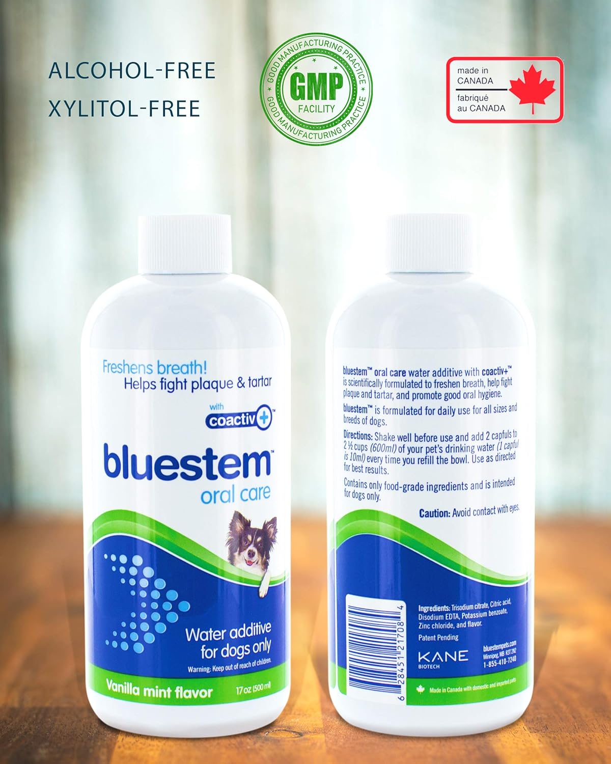 Aditivo de agua para mascotas Cuidado bucal para perros y gatos, mal aliento, enjuague dental ambientador trata placa y dientes sarro. Tratamiento
