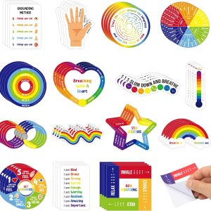 Tenceur 60 calcomanías sensoriales para la ansiedad con citas inspiradoras, alivio de la atención plena, calcomanías calmantes anti estrés, Tenceur 60 calcomanías sensoriales para la ansiedad con citas inspiradoras, alivio de la atención plena, calcomanías calmantes anti estrés,