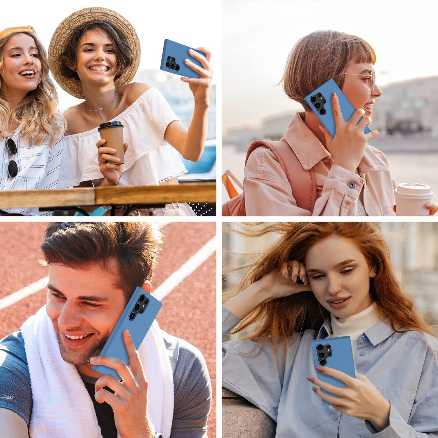 bemal Funda para Samsung Galaxy S23 Ultra, funda de silicona líquida sedosa de ajuste delgado, forro de microfibra resistente a los arañazos,