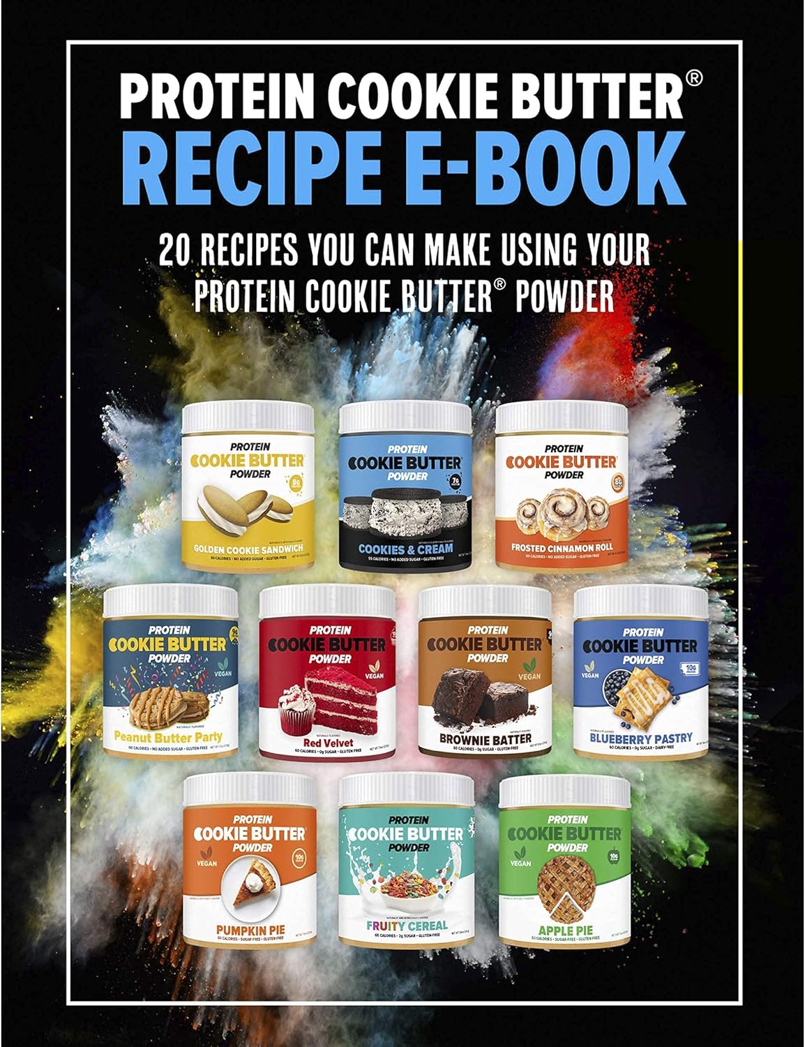 Flexible Dieting Lifestyle Mantequilla de galletas en polvo de proteína de suero  Galletas y crema  Apto para dieta cetogénica, baja en