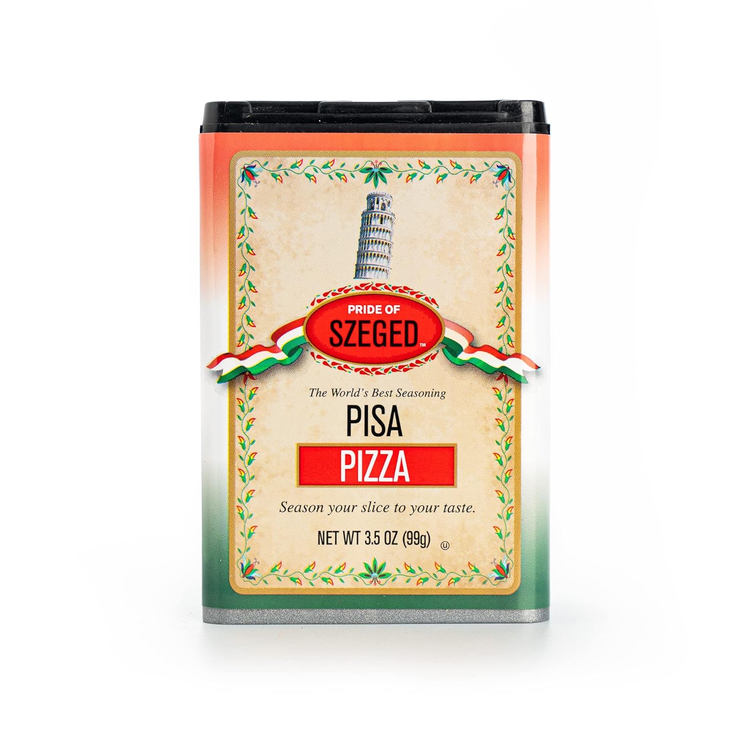 Pride of Szeged – Condimento para pizza, mezcla de especias italianas, lata de 3.5 onzas, 1 unidad
