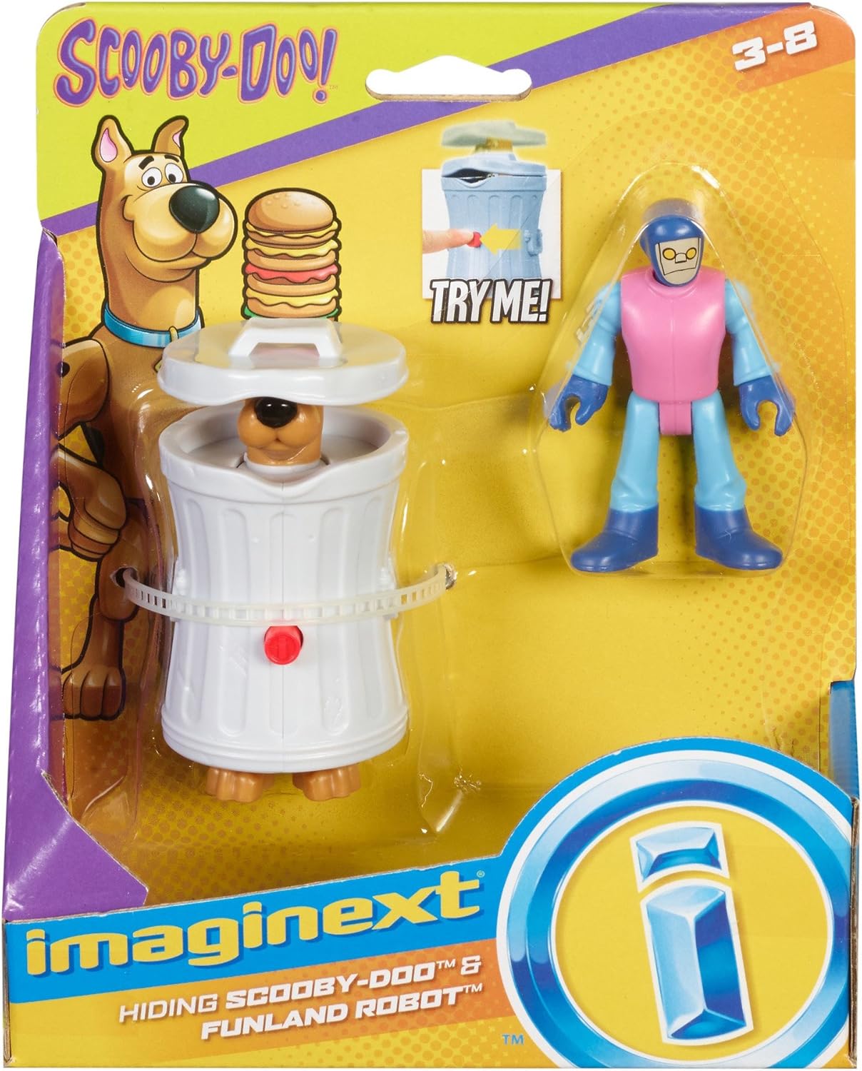 Fisher-Price Imaginext Scooby-Doo Ocultar Scooby & Funland Robot – Figuras, multicolor