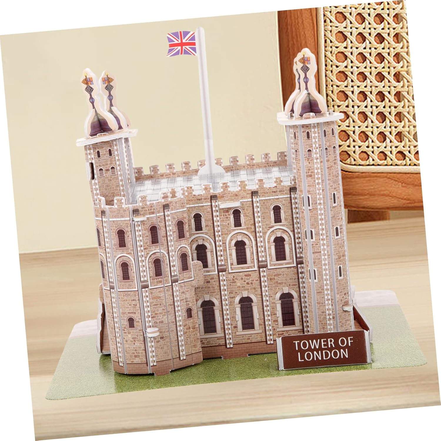 ibasenice 1 juego de rompecabezas de la torre de Londres rompecabezas educativos 3D para rompecabezas de papel, rompecabezas arquitectónico, kits de
