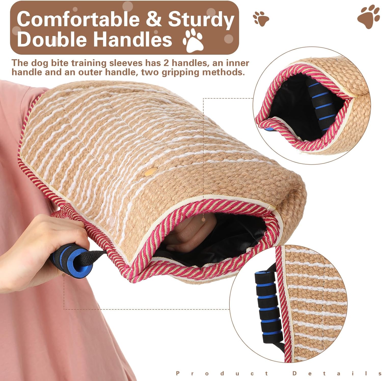Juego de 4 piezas de entrenamiento para perros que incluye funda para perro, almohada para perro, juguete de remolcador, palo de entrenamiento para