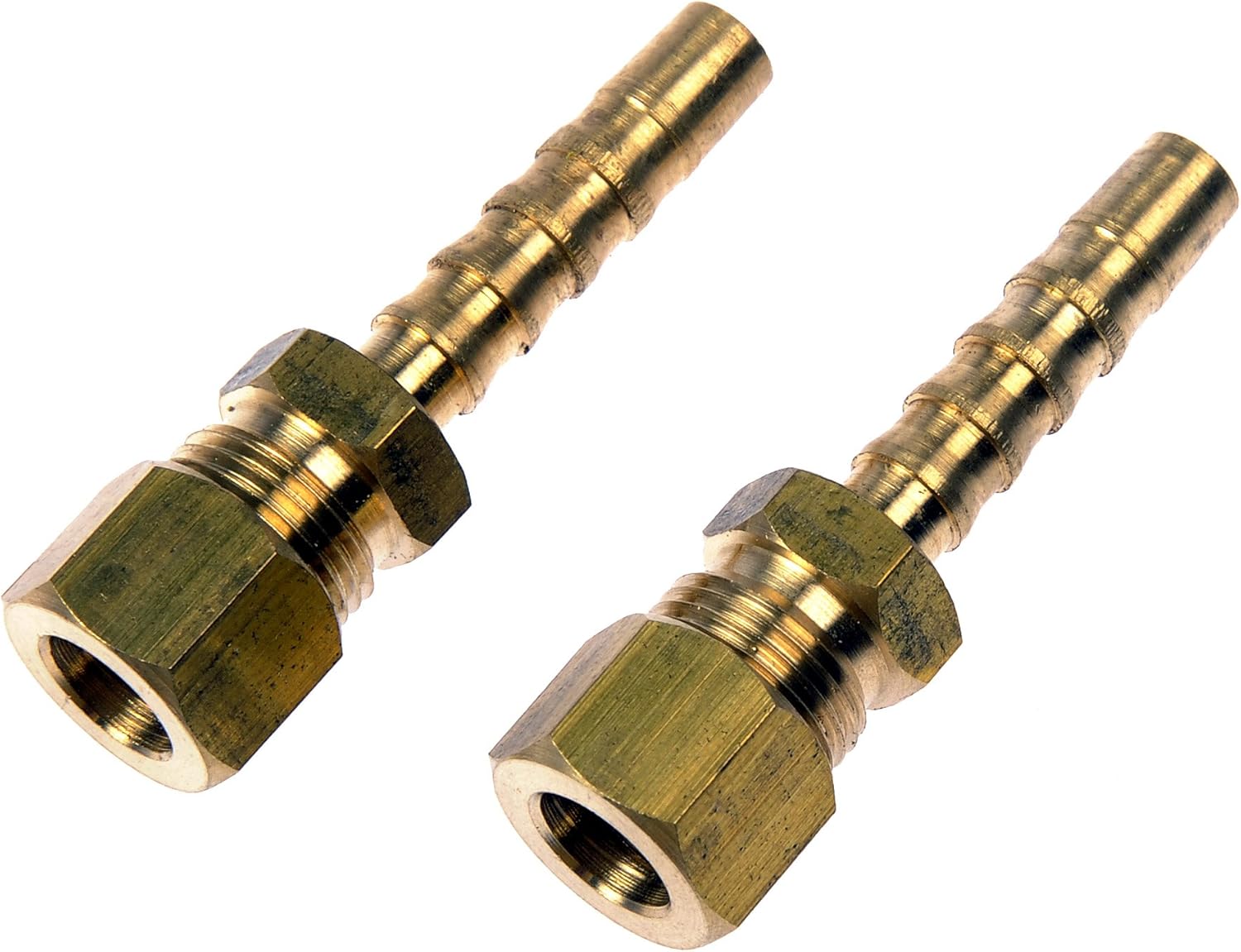 Dorman Adaptador de línea de combustible 800-036  516 pulgadas de acero a 516 pulgadas (0.315 in), tubo de nailon, paquete de 2 unidades de ajuste