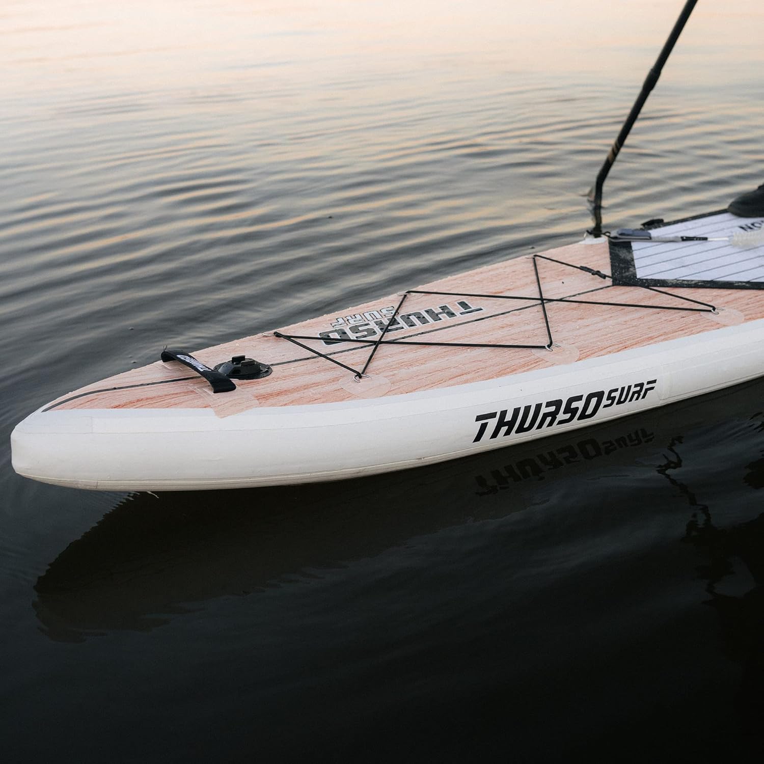 THURSO SURF Expedition Touring – Tabla de remo inflable para pie, SUP de 11 pies 6 pulgadas  12 pies 6 pulgadas, paquete de dos capas, paquete