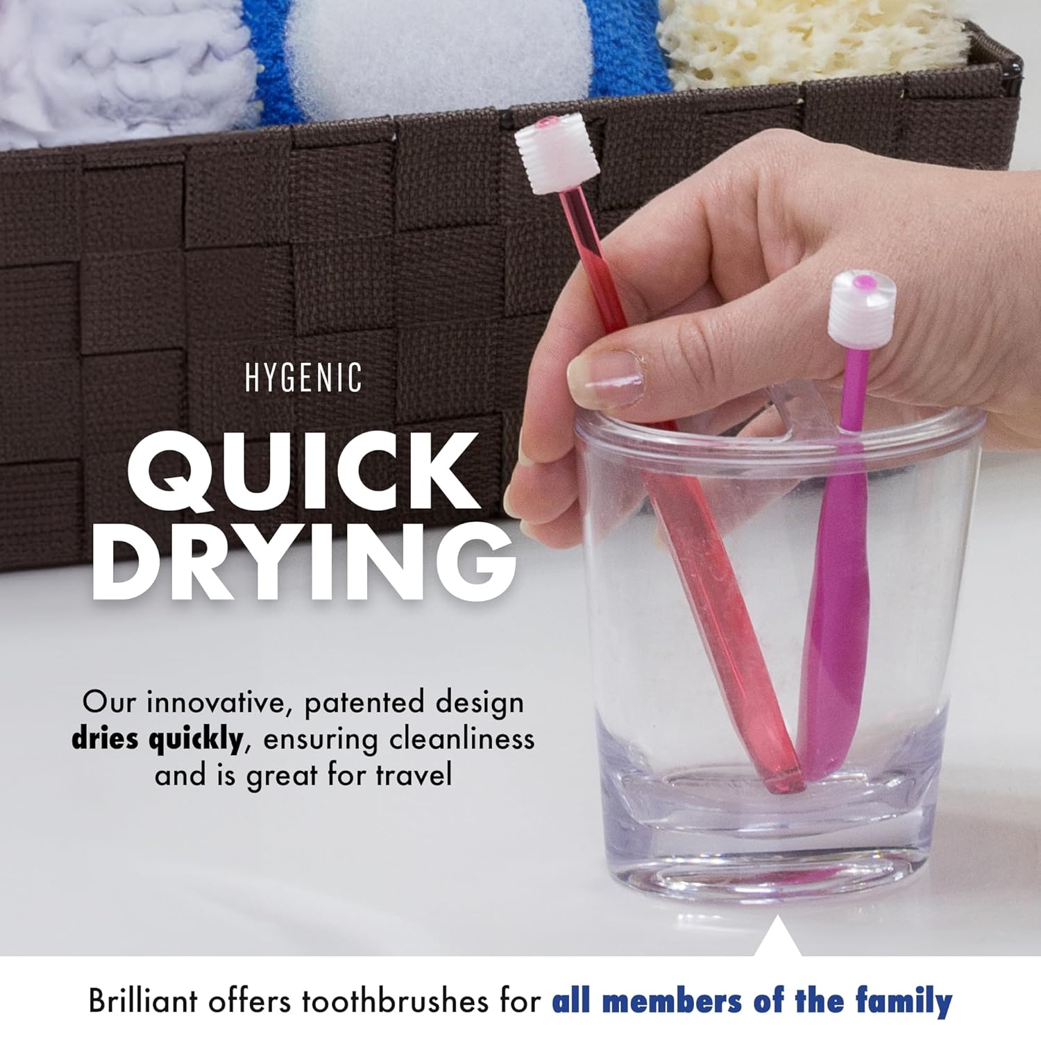 Brilliant Oral Care – Cepillo de dientes para niños con cerdas suaves y cabeza redonda, para un niño aprobado, fácil de usar, boca limpia, edades de