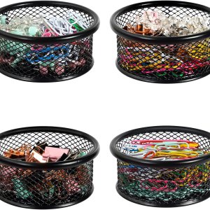 Soporte de clip de papel para escritorio, soportes de clip, soportes de malla para clips de papel de metal, organizador de clips de papel para Soporte de clip de papel para escritorio, soportes de clip, soportes de malla para clips de papel de metal, organizador de clips de papel para