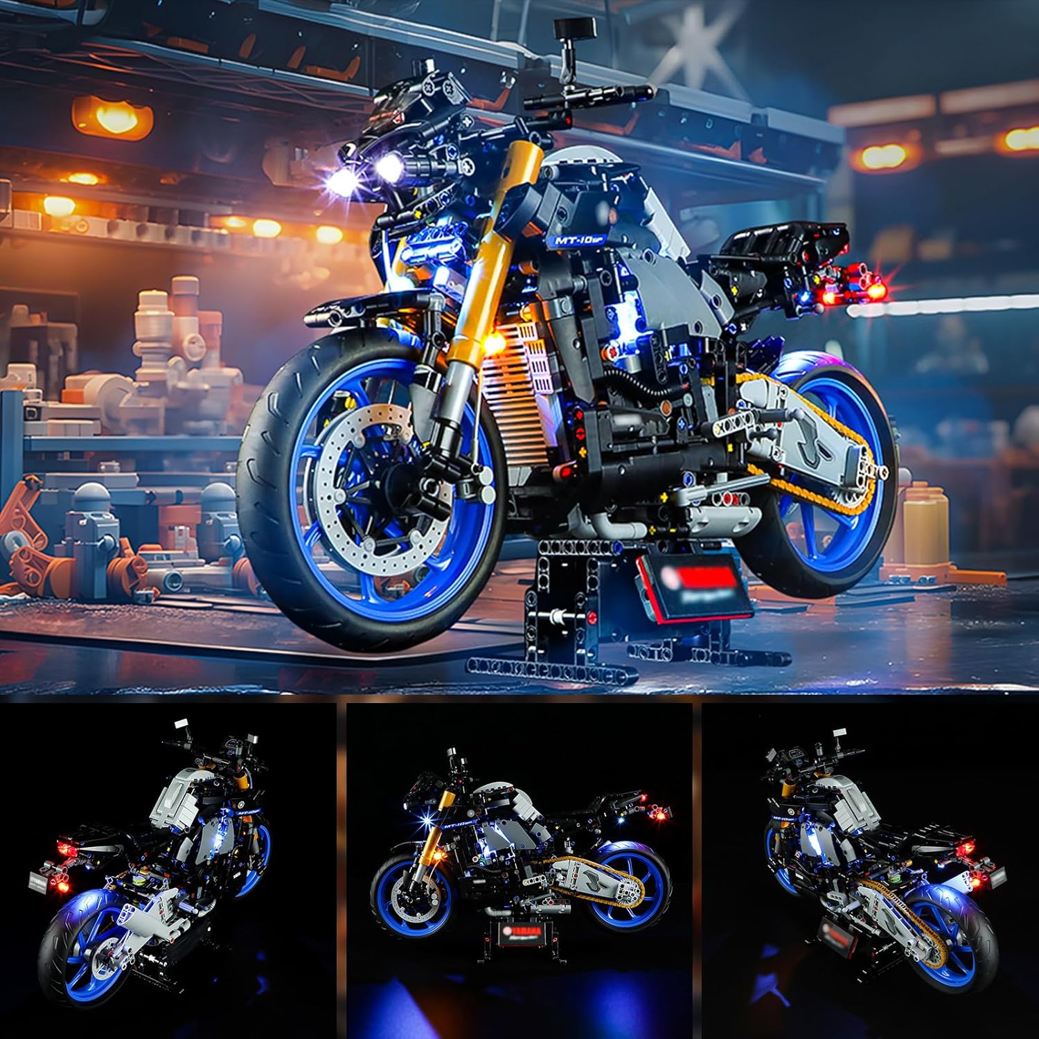YEABRICKS Luz LED para Lego-42159 Technic Yamaha MT-10 SP Modelo de bloques de construcción (juego de Lego no incluido)