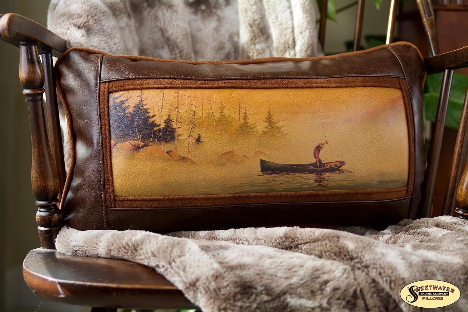 Almohadas decorativas artísticas de cuero de lujo, decoración del hogar, almohadas de sofá (moscas de trena)