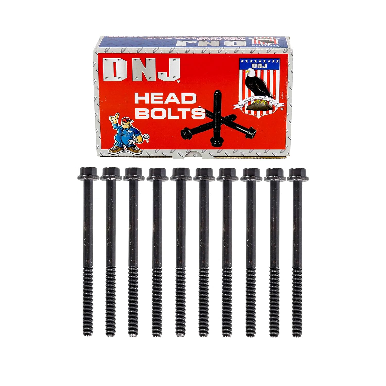 DNJ HBK432 Kit de pernos de cabezapara Ford 01-16, Lincoln, Mazda, Mercury2.0L-2.5L L4 DOHC Aspirado naturalmente, designación turboalimentada MZR