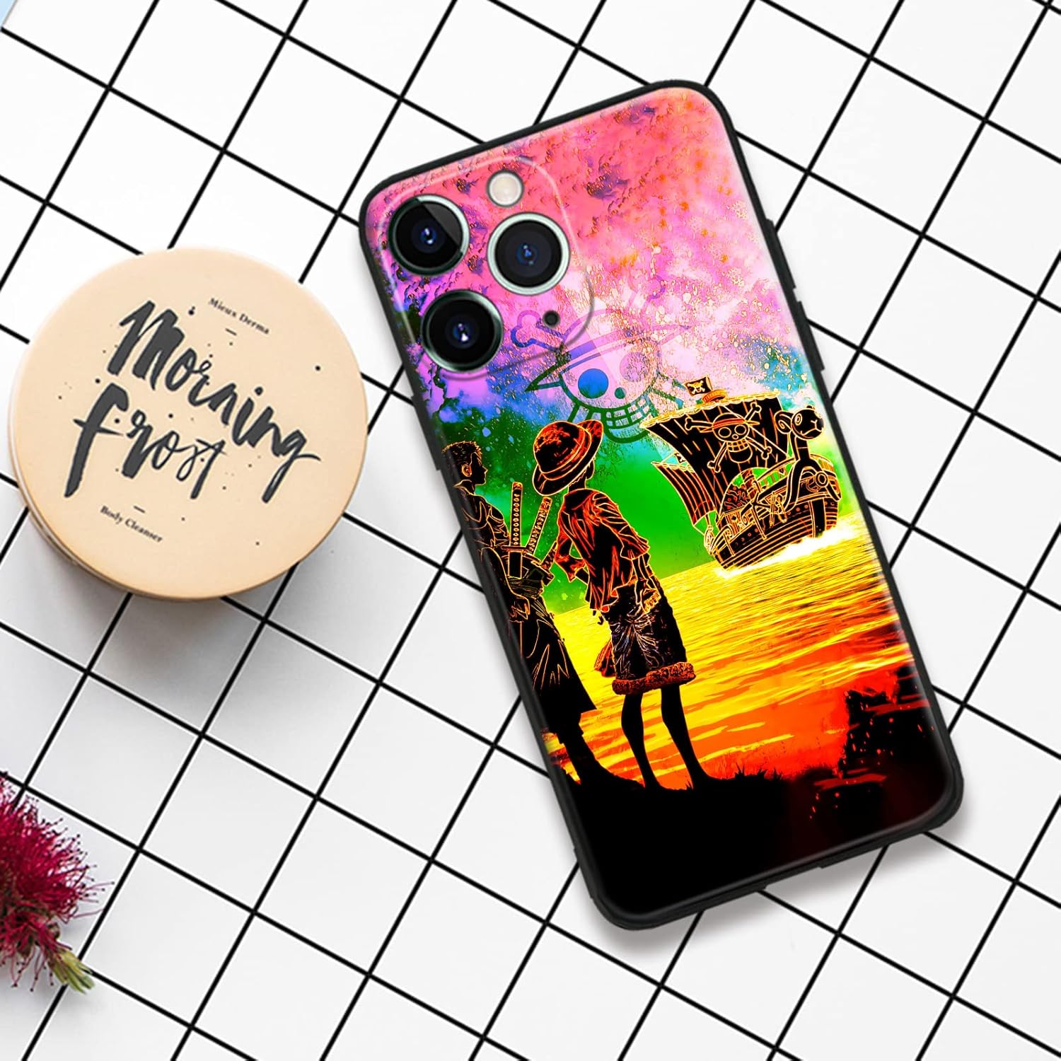 Funda protectora de silicona suave con diseño de anime japonés a la moda, anticaída, diseño de manga, funda protectora de dibujos animados (para