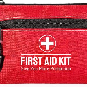 Kit de primeros auxilios de supervivencia de 100 piezas de bolsillo, ligero y compacto con cremalleras dobles (paquete de 5) Kit de primeros auxilios de supervivencia de 100 piezas de bolsillo, ligero y compacto con cremalleras dobles (paquete de 5)