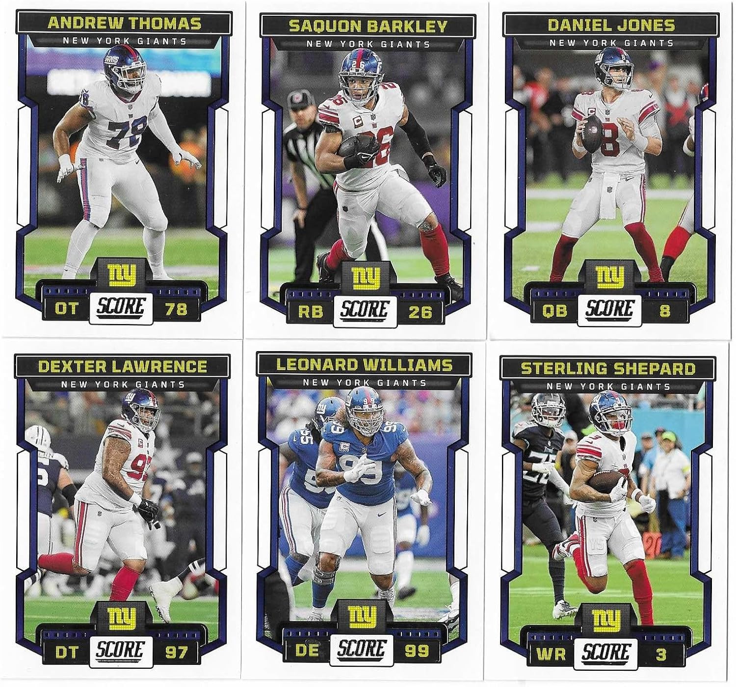 2023 Panini Score Football New York Giants Team Set Gift Pack 2023 Score Team Plus Bonus Giants Set 2010-2022