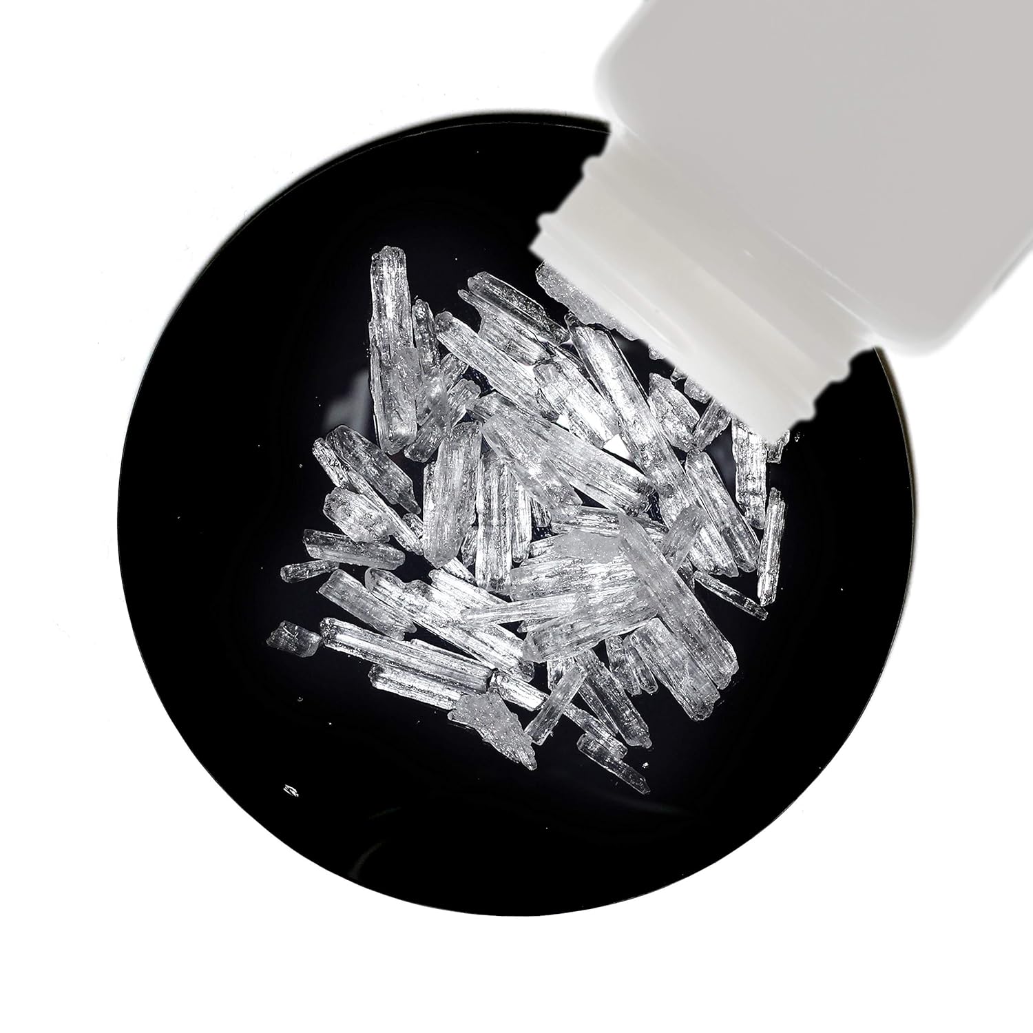 Mentol C10H20O Cristales 100% USP de grado alimenticio de 8 onzas en dos botellas