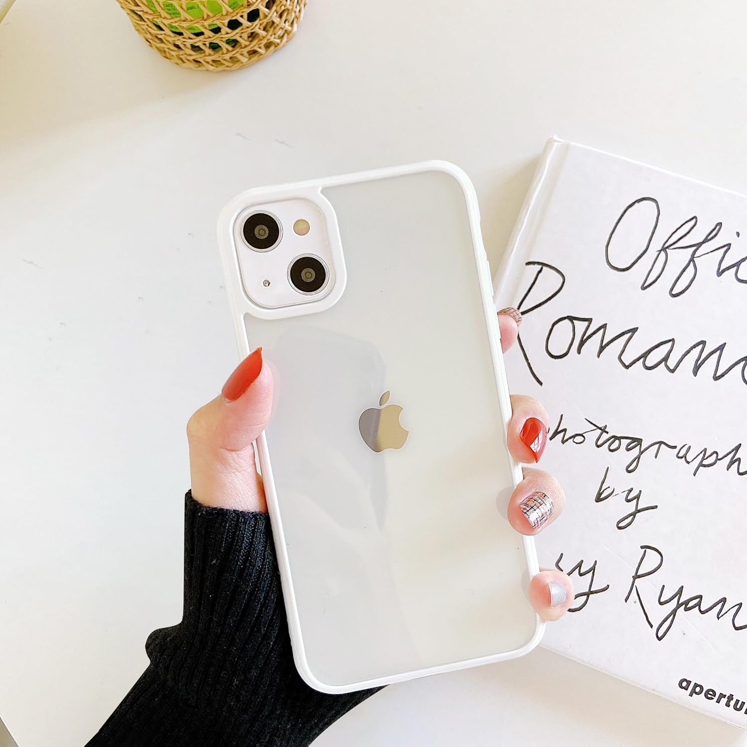 ZTOFERA Funda transparente para iPhone 15 Plus, funda protectora transparente para niñas bonitas, suave, ultra delgada, antiarañazos, para iPhone 15
