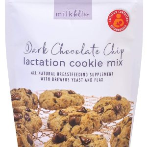 MilkBliss Dark Chocolate Chip Lactation Cookie Mix- Oatmeal Breastfeeding Cookie Supplement Support for Milk Supply Increase 15 oz MilkBliss Dark Chocolate Chip Lactation Cookie Mix- Oatmeal Breastfeeding Cookie Supplement Support for Milk Supply Increase 15 oz