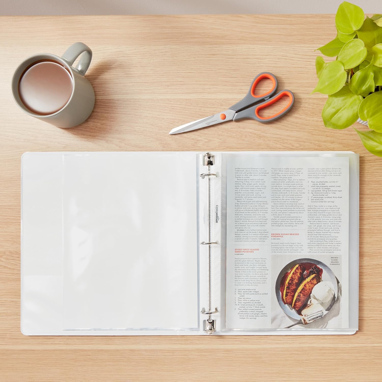 Tienda Basics - Protectores transparentes de hojas para carpeta de 3 anillas, 8.5 x 11 pulgadas, paquete de 200 unidades - Imagen 9