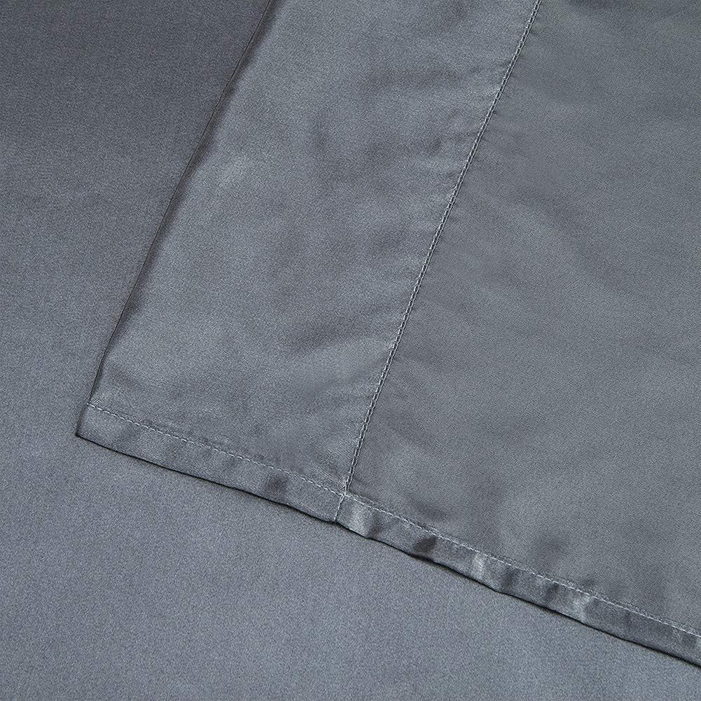 Juego de sábanas de satén de tamaño matrimonial, sábanas de seda gris, juego de ropa de cama suave de 4 piezas con 1 sábana bajera de bolsillo