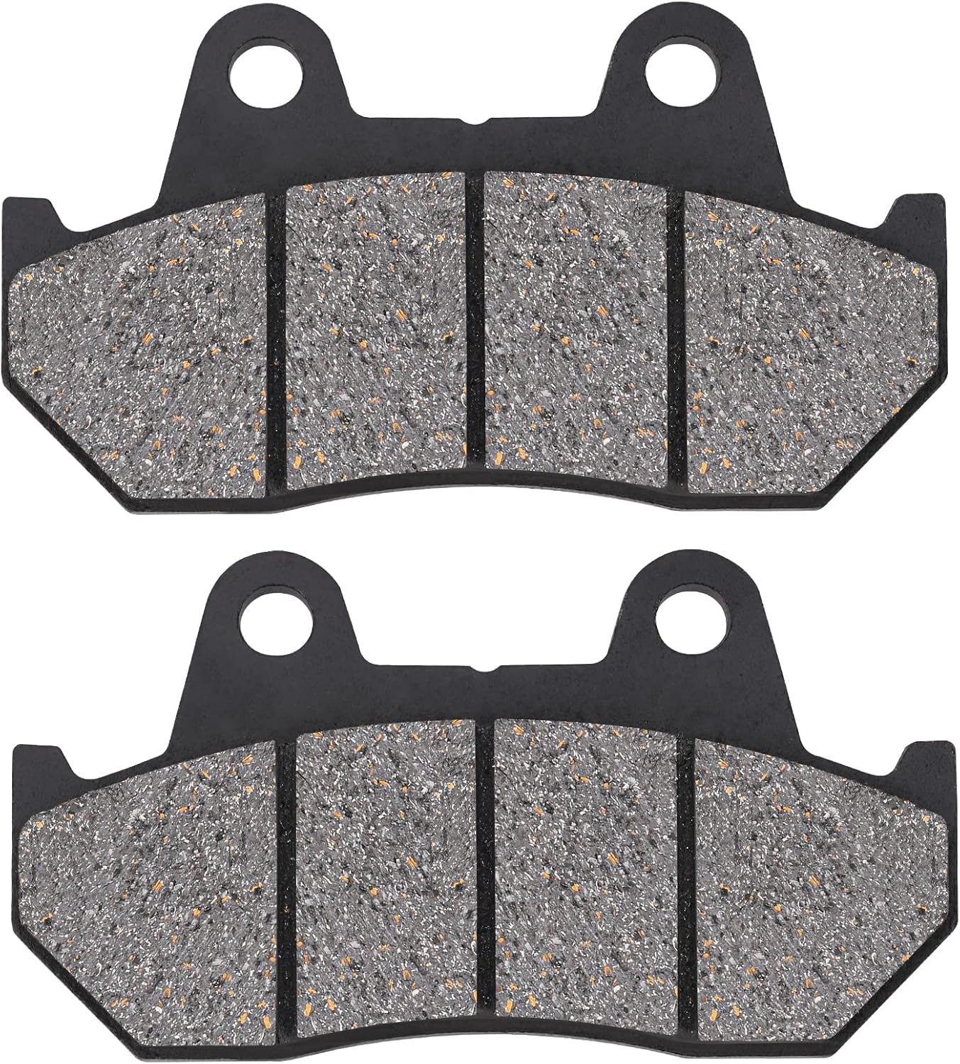 AHL Juego de pastillas de freno delanteras y traseras semimetálicas para Honda GL1500 Goldwing (todos los modelos) 1988-2000