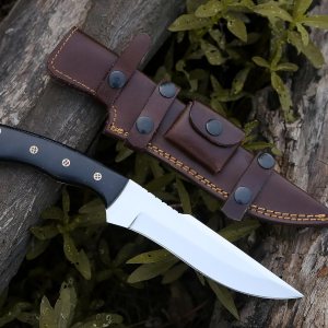 HMC – Cuchillo de acero inoxidable D2 pulido a mano, cuchillos de caza de hoja fija, cuchillo de caza de ciervos de espiga completa, cuchillo de HMC – Cuchillo de acero inoxidable D2 pulido a mano, cuchillos de caza de hoja fija, cuchillo de caza de ciervos de espiga completa, cuchillo de