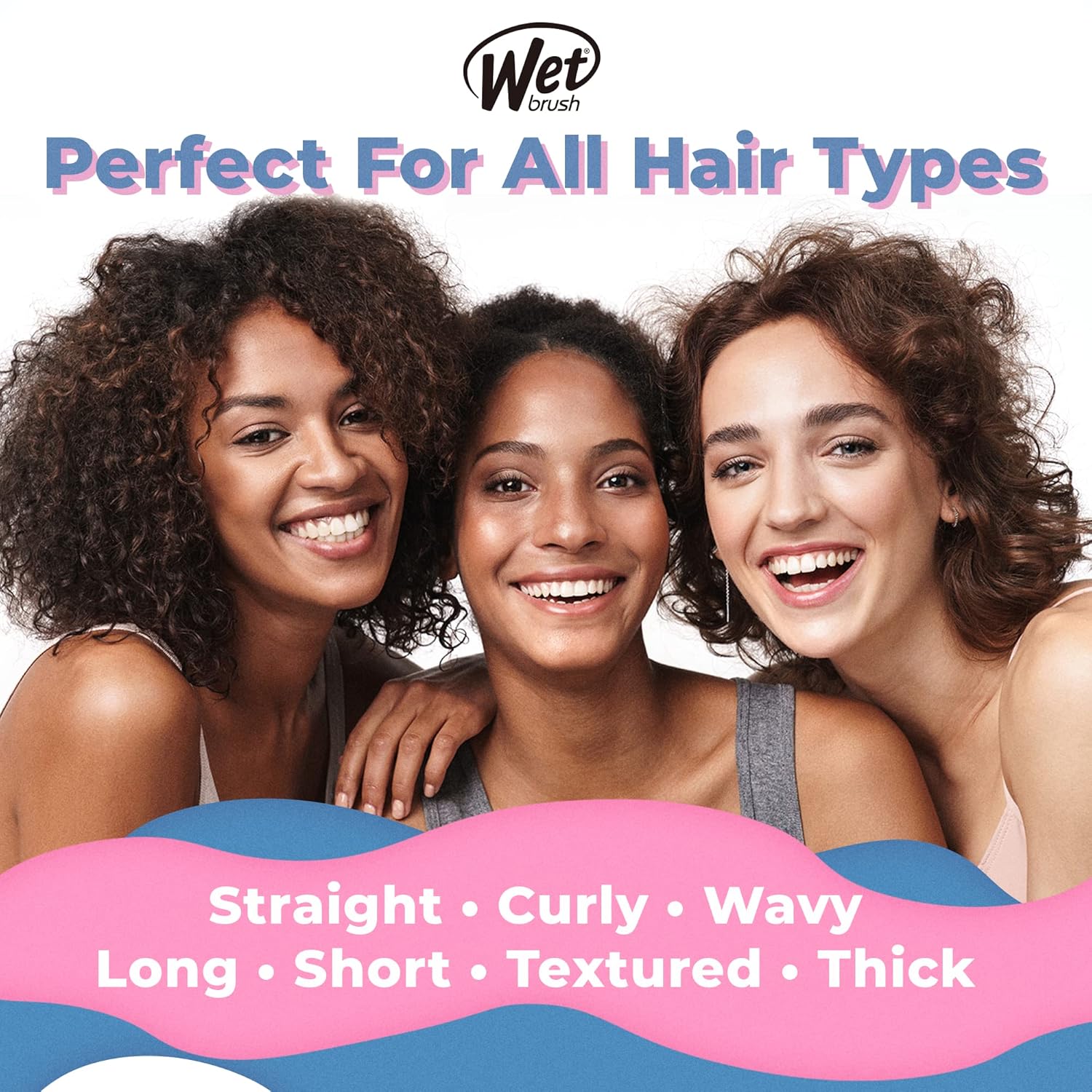 Wet Brush – Cepillo Original Detangler para todo tipo de cabello, con cerdas IntelliFlex ultrasuaves que se deslizan con facilidad por los nudos,