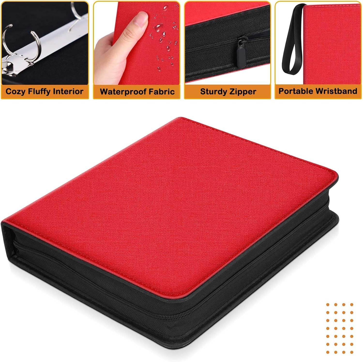 Toploader – Carpeta con capacidad para 360 cargadores superiores de 9 bolsillos para almacenamiento de tarjetas, bolsillos de doble cara para