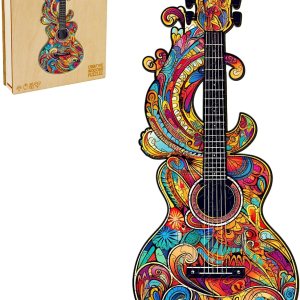 WOODBESTS Rompecabezas de madera para adultos, hermoso rompecabezas en forma de guitarra (M, 170 piezas, 11.2 x 4.8 pulgadas), hermosa caja de WOODBESTS Rompecabezas de madera para adultos, hermoso rompecabezas en forma de guitarra (M, 170 piezas, 11.2 x 4.8 pulgadas), hermosa caja de