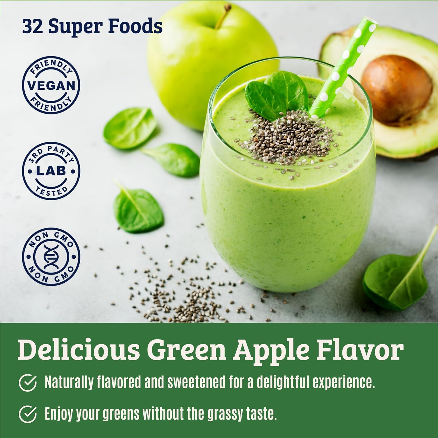 Superalimento en polvo Super Greens. Polvo de jugo verde. Superalimento en polvo. Supervegetales. Polvo de superalimentos. Polvo vegetal. Polvo