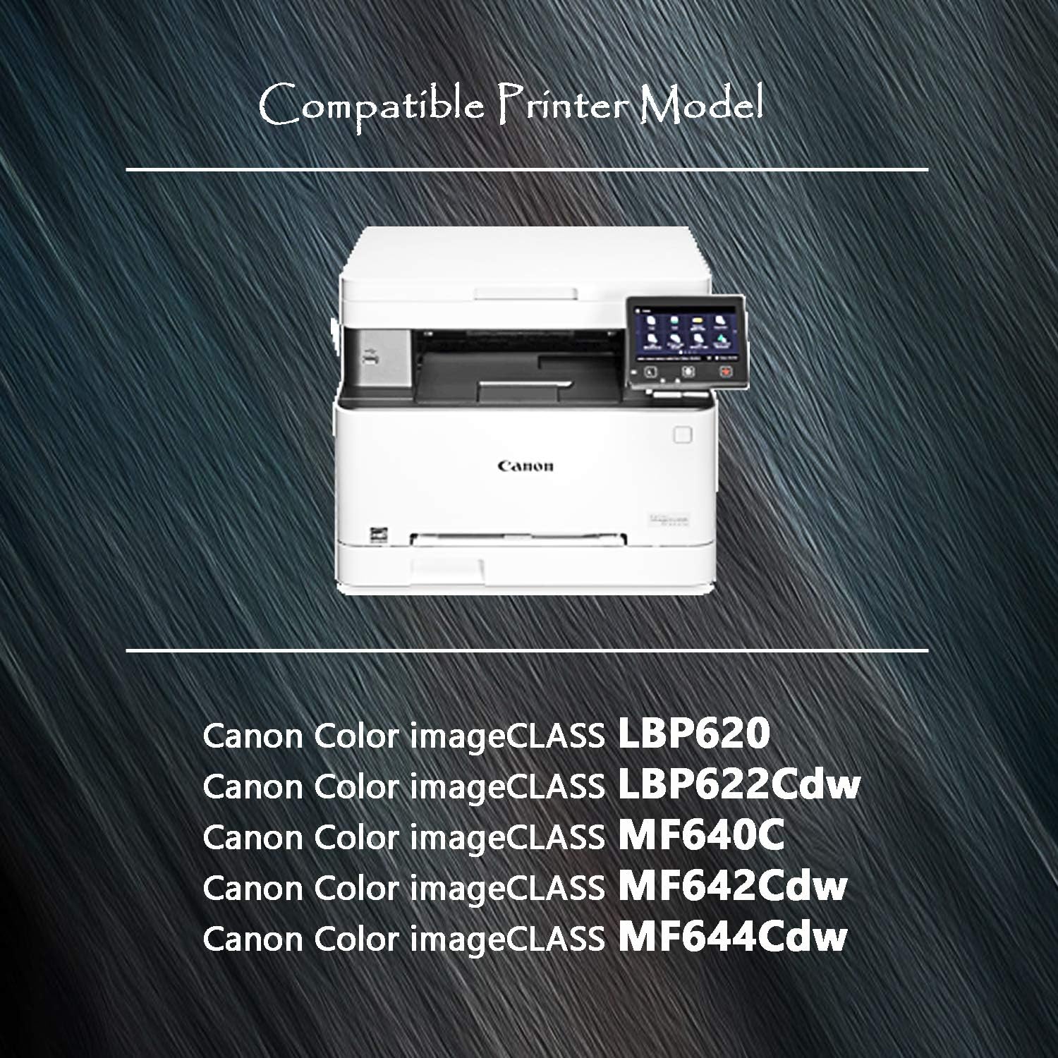 TG Imaging Paquete de 2 cartuchos de tóner de repuesto para impresora Canon 054 054BK compatible con Canon 054 054BK, funciona para impresoras