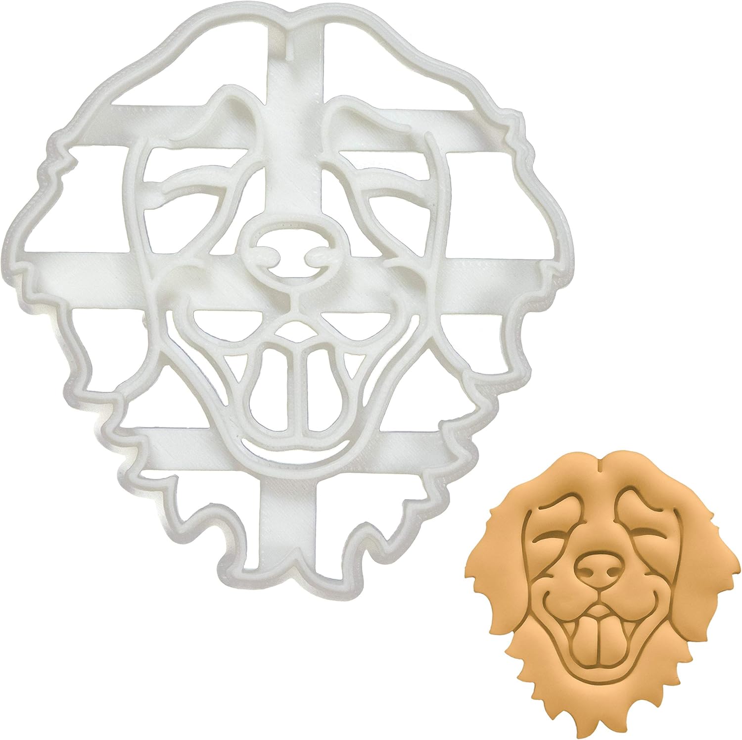 Golden Retriever Face cortador de galletas, 1 pieza – Bakerlogy