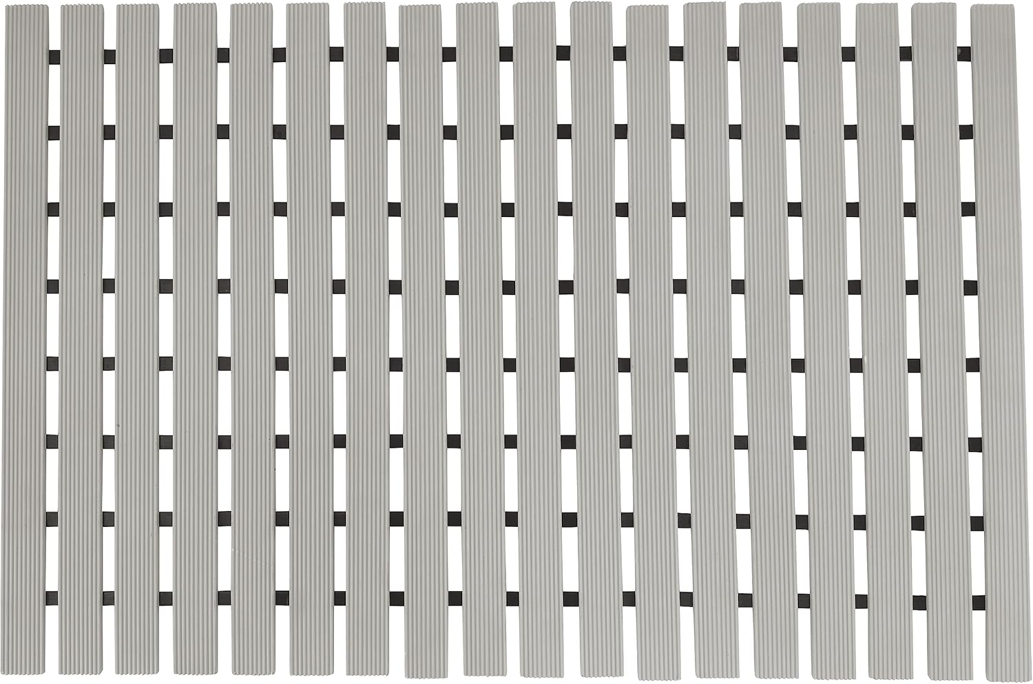 Alfombrilla antideslizante para bañera con gran orificio de drenaje, corte DIY para ducha dentro exterior, tapete de baño fácil de secar, ecológico