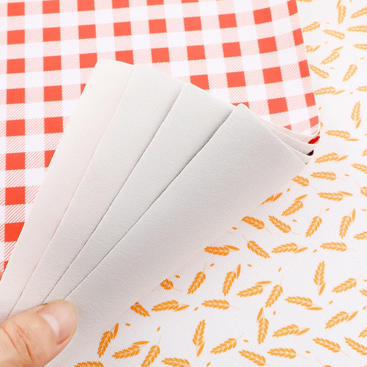 12 piezas de hojas de cuero sintético de Acción de Gracias, hojas de otoño, plumas de calabaza, impresión de aretes, hojas de cuero, kit de